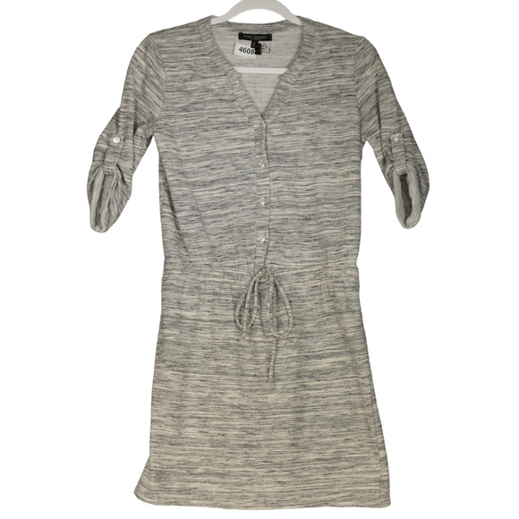Green Envelope Sweatshirt Dress Womens Medium Mini Heathered Gray Althleisure - Picture 1 of 8